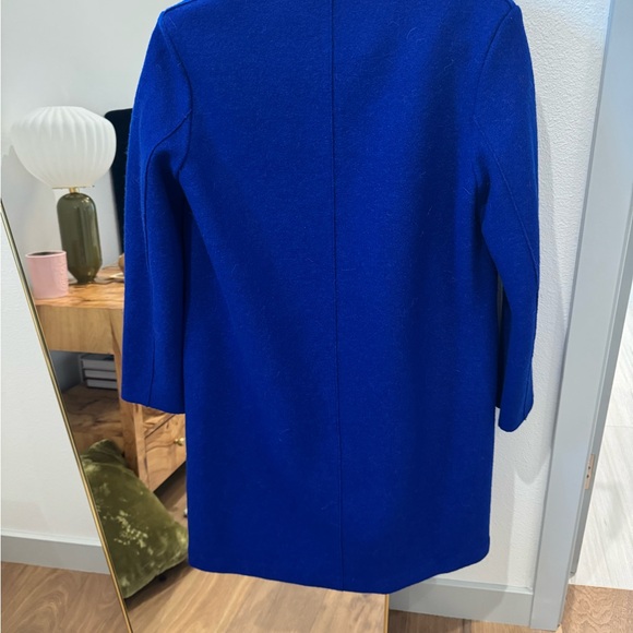 Cobalt Blue Wool Coat - Picture 3 of 4